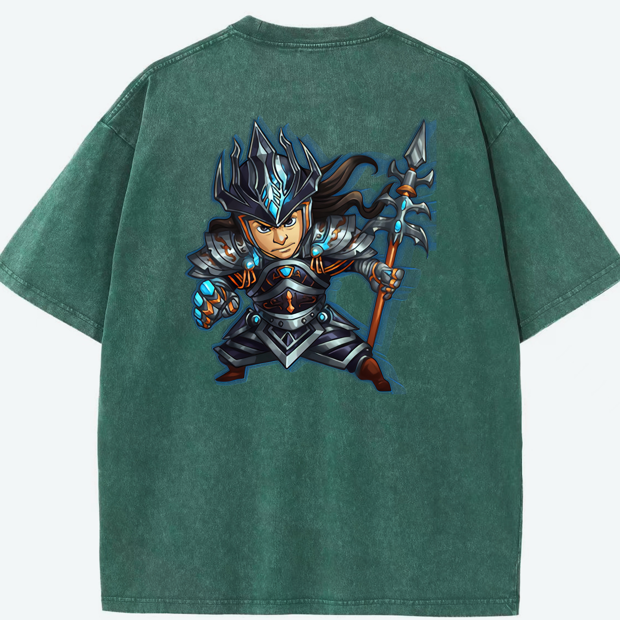 （画像用） リーグ・オブ・レジェンド League of Legends LOL 綿100% ヴィンテージ風 半袖Tシャツ（背面プリント）